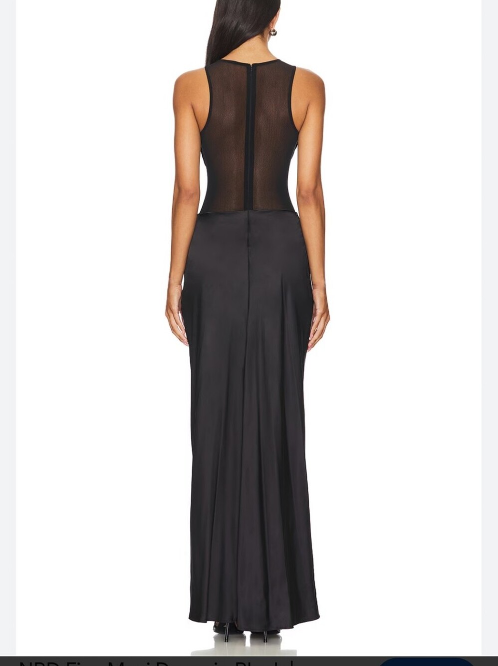 superdown sexy Black Sheer bodice Maxi Dress size S new with tags - Picture 2 of 10